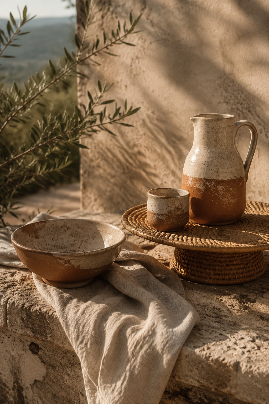 Outdoor styling vignette