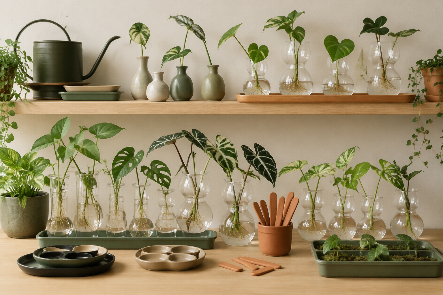 Propagation Display Bundle in use on a shelf